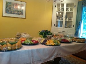 Home Party Food Table Set-Up