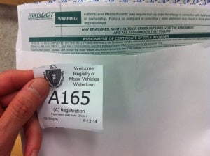 Registry of Motor Vehicles